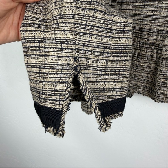 LOFT Textured Tweed Open Front Jacket Size 6 - Picture 4 of 5